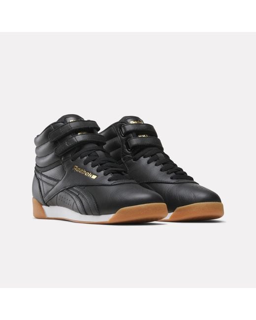 Reebok Black Freestyle Hi Trainers