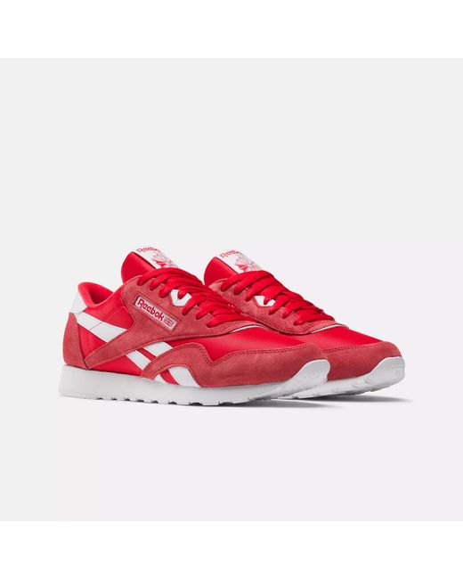 Reebok Red Classic Nylon Shoes for men
