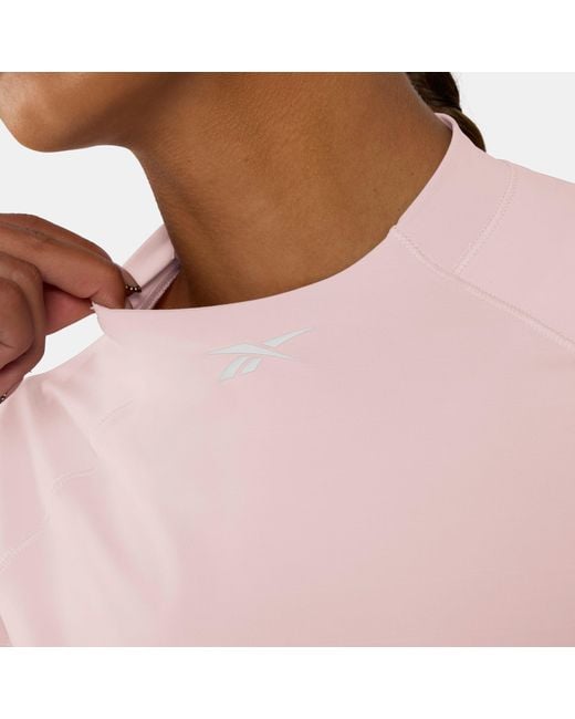 Reebok Pink Lux Speed Long Sleeve Top