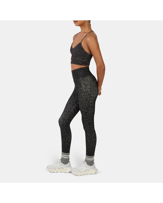 Reebok Black Id Train High Rise Printed Leggings