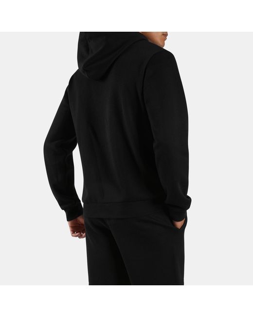 Reebok Black Id 2-Color Logo Fleece Hoodie for men