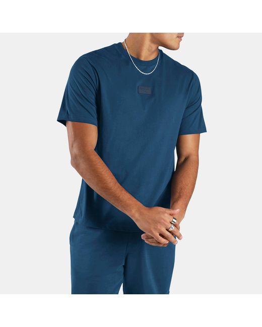 Reebok Blue Silicone Badge T-Shirt