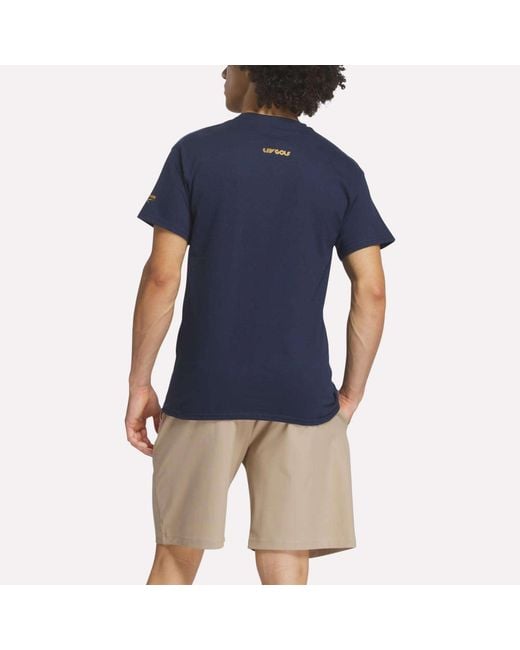 Reebok Blue Crushers Wordmark Tee for men
