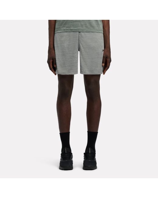 Reebok Gray Id Train 9" Knit Shorts