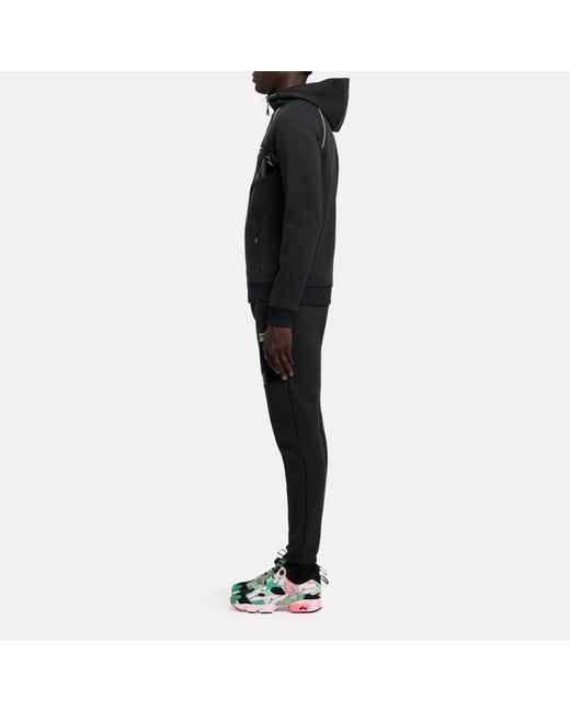 Reebok Black Sport Street Piping Pants for men