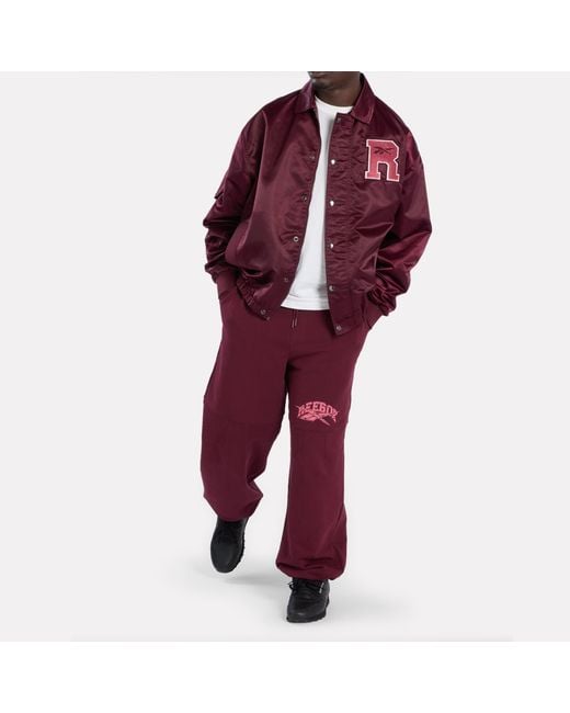 Reebok Red Varsity Coach Jacket