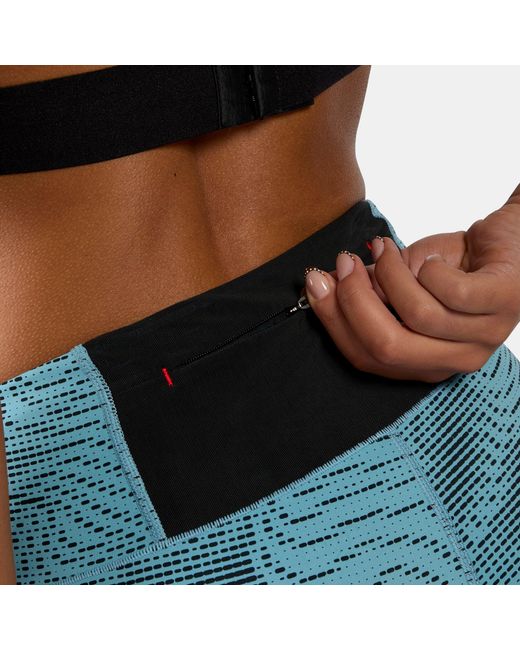 Reebok Blue Rbk Lab Running Printed Shorts