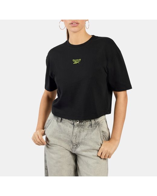 Reebok Black Dynamic Puff T-Shirt