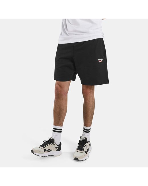 Reebok White Id Small Logo Shorts for men