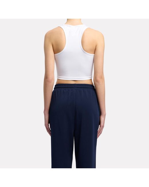 Reebok Blue Id Train Cropped Tank
