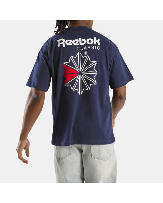 Reebok Blue Starcrest Relaxed T-Shirt