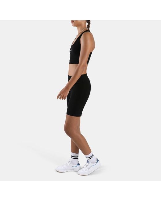 Reebok Black Id Cotton Sports Bra Top