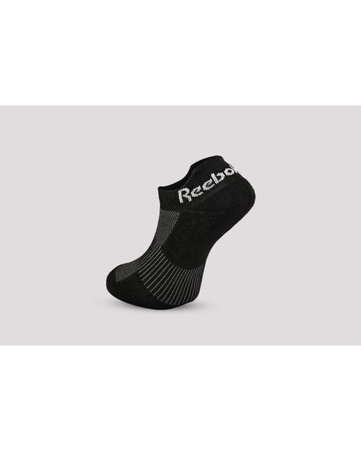 Reebok Black Sports Essentials Low Socks (3 Pack)