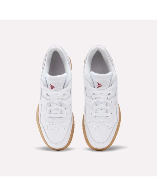Reebok White Workout Plus Ripple Shoes