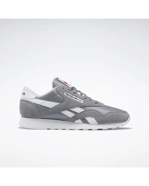 Reebok Gray Classic Nylon Trainers