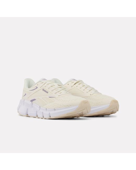 Reebok White Zig Dynamica 6 Running Shoes