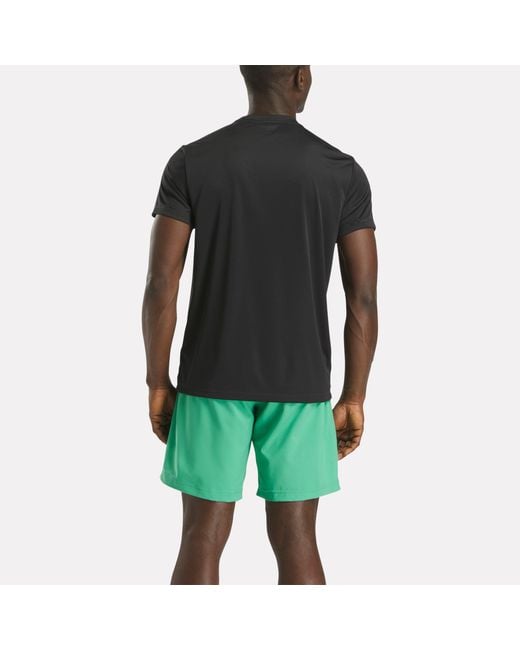 Reebok Green Short Sleeve Tech Training T-Shirt for men