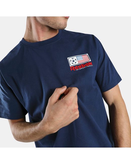Reebok Blue Usa Football Shirt