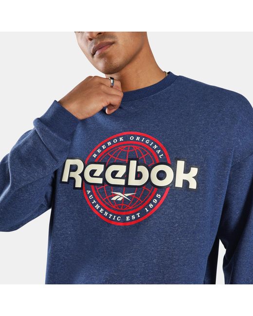 Reebok Blue Id Crew Sweatshirt