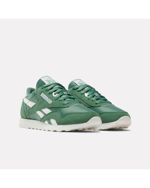 Reebok Green Classic Nylon Trainers