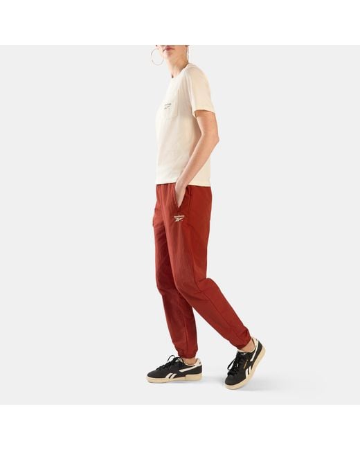 Reebok Red Vector Track Pants