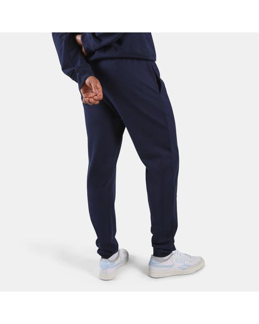 Reebok Blue Id Small Logo French Terry Jogger Track Pants for men
