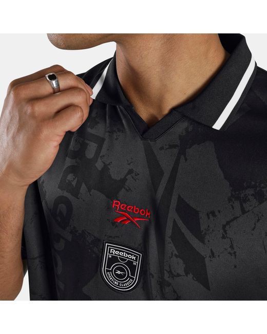 Reebok Black Street Sport Football Jersey