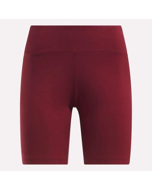 Reebok Red Small Logo Cycle Shorts