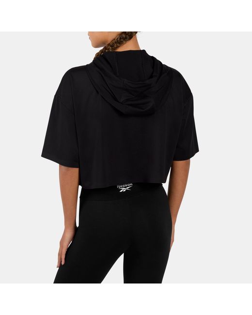 Reebok Black Lab Cropped Hoodie