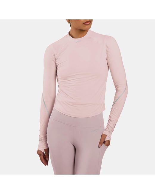 Reebok Pink Lux Speed Long Sleeve Top
