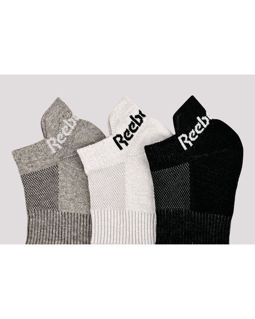 Reebok 3 Pairs Sports Essentials Low Socksunisex, Afmeting in het Gray