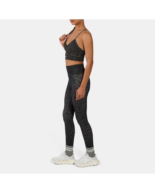 Reebok Black Id Train Printed Tri-Back Sports Bra