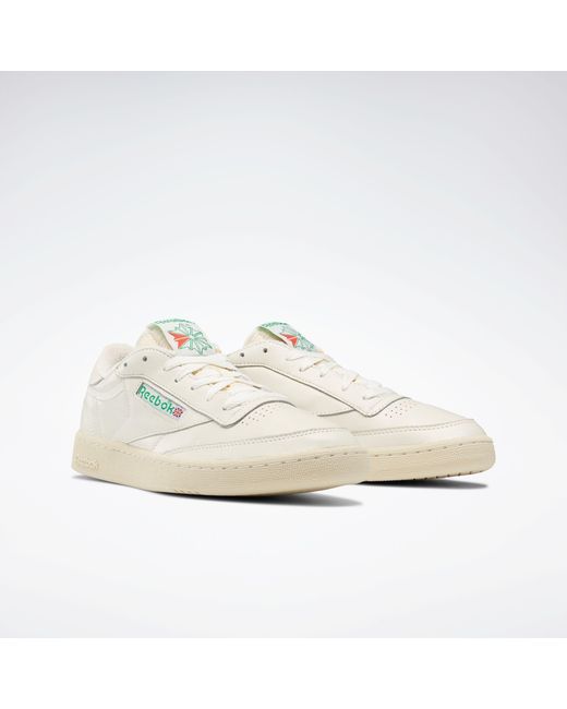 Reebok Club C 85 Vintage Sneakers, Topchalk/Paperwhite/Glen_Green