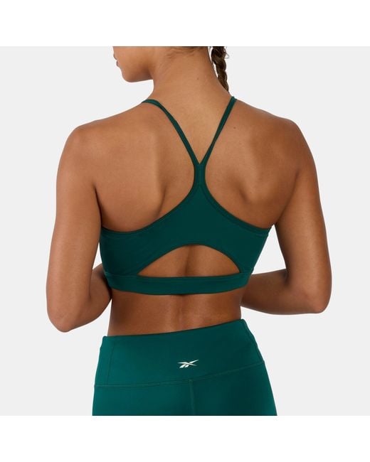 Reebok Green Kendal Core Strappy Sports Bra