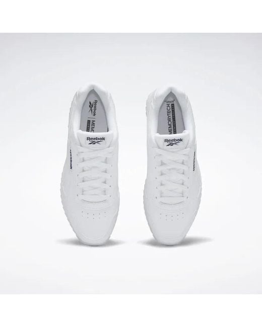 Reebok White Glide Ripple Clip Trainers