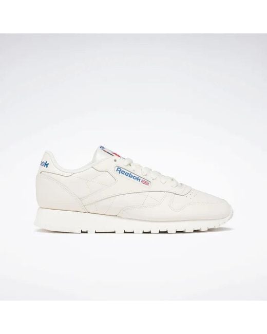 Reebok White Classic Leather Sneakers