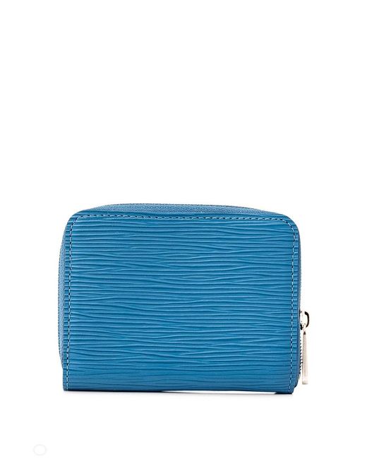 Louis Vuitton Leather Pre-owned Epi Zippy Card Holder in Blue - Lyst
