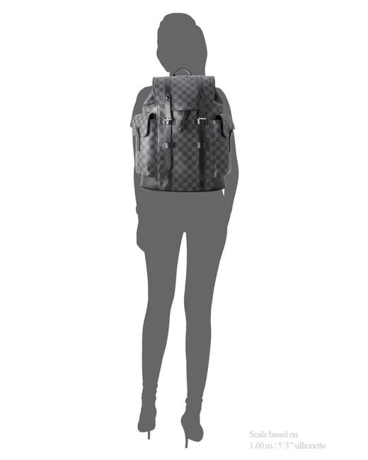 Louis Vuitton Canvas Pre-owned Damier Graphite Christopher Backpack Pm in Grey (Gray) for Men - Lyst