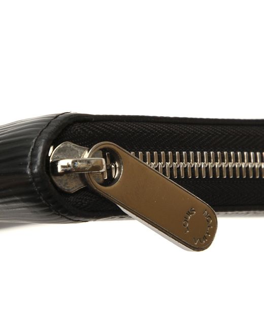 Louis Vuitton Leather Black Epi Zippy Wallet for Men - Lyst