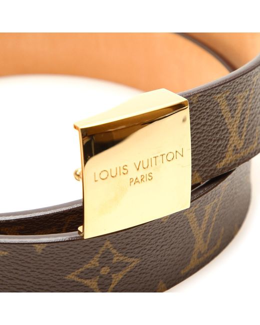 Louis Vuitton Canvas Brown Monogram Inventeur Belt for Men - Lyst