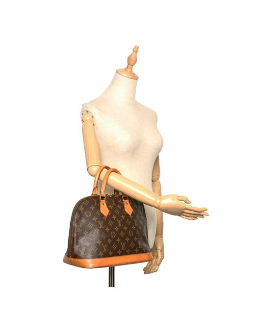 Louis Vuitton Pre-owned Vintage Brown Monogram Canvas Alma Pm France in Beige (Natural) - Lyst