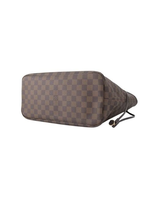 Louis Vuitton Canvas Pre Owned Damier Neverfull Mm In Brown Lyst Louis Vuitton Canvas Pre Owned Damier Neverfull Mm In Brown Lyst