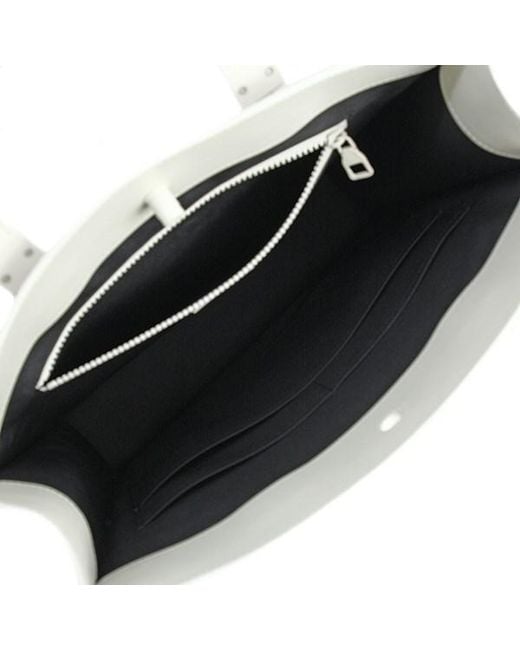 Lyst - Louis Vuitton Sac Plat Virgil Abloh Monogram White Leather Handbag Tote Bag [new] in White