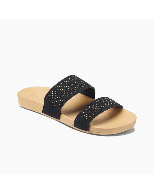 Reef Suede Cushion Vista Stud in Black | Lyst