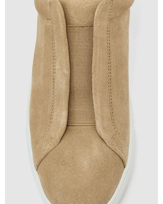 Reiss Multicolor Suede Slip-On Elasticated Trainers for men