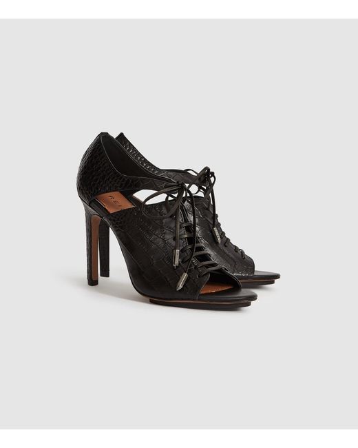 reiss black heels