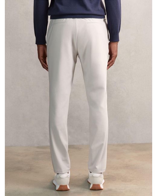 Reiss Blue Technical Stretch Relaxed Trousers for men