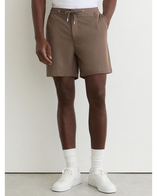Reiss Multicolor Textured Drawstring Shorts for men