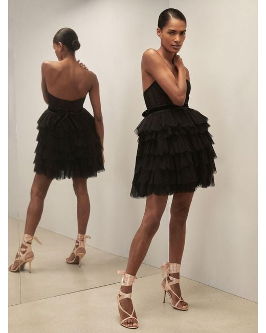 Reiss Tillie - Black | Royal Ballet Tulle Mini Dress, Us 4