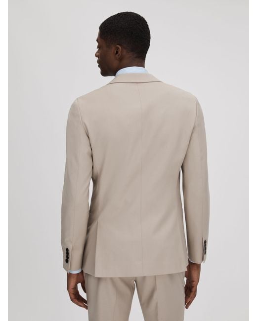 Reiss Natural Slim Fit Wool Blend Single Breasted Blazer for men